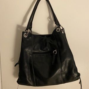 Giani Bernini black leather bag
